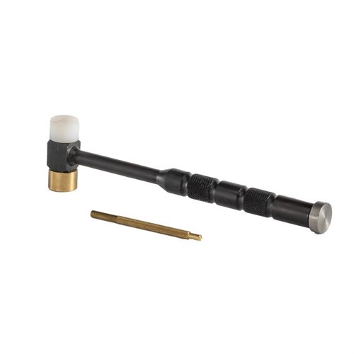 Il Lyman Brass Tapper e Drift Punch offre teste intercambiabili in ottone, nylon e acciaio, manico zigrinato per una presa sicura e un punzone integrato per precisione.