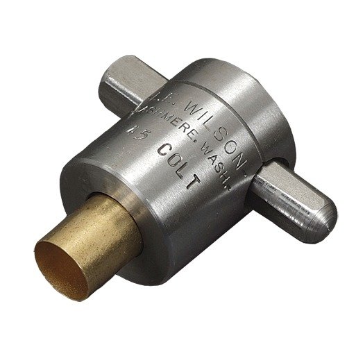 I portacartucce WILSON Q-TYPE garantiscono un supporto sicuro per il taglio, la rifilatura interna, la sbavatura e la rimozione del crimp militare, facili da usare.