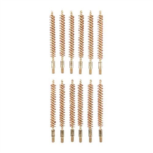 Pacco da 12 spazzole in bronzo per fucile, calibro 270, filettatura 8-32M, ideali per una pulizia efficace e duratura delle canne dei fucili.