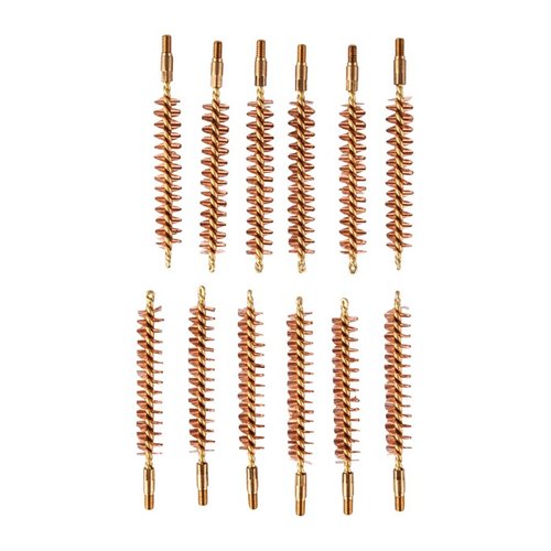 Il pacco da 12 spazzole in bronzo per fucili calibro 375 è ideale per una pulizia efficace del tuo arma, garantendo prestazioni ottimali e durata nel tempo.