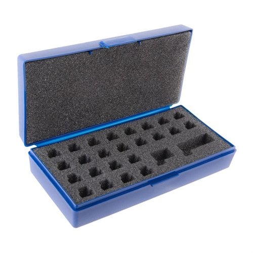 Il nostro Comparator/Bump Gage Kit Case organizza e protegge il tuo Sinclair Comparator/Bump Gage Tool Body e fino a 24 inserti, mantenendo tutto in ordine.