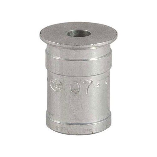 Gli MEC Powder Bushings offrono una varietà di volumi per regolare con precisione il carico di polvere. Controlla sempre il peso con una bilancia per accuratezza.
