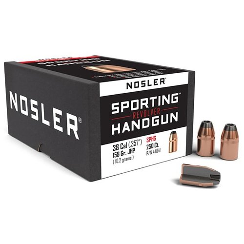 I proiettili NOSLER SPORTING HANDGUN 38 cal (0.357