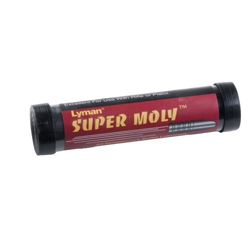 Il BULLET CASTING LUBE - SUPER MOLY di LYMAN lubrifica e tratta proiettili e canne, aumentando la velocità e riducendo il leading senza necessità di calore.