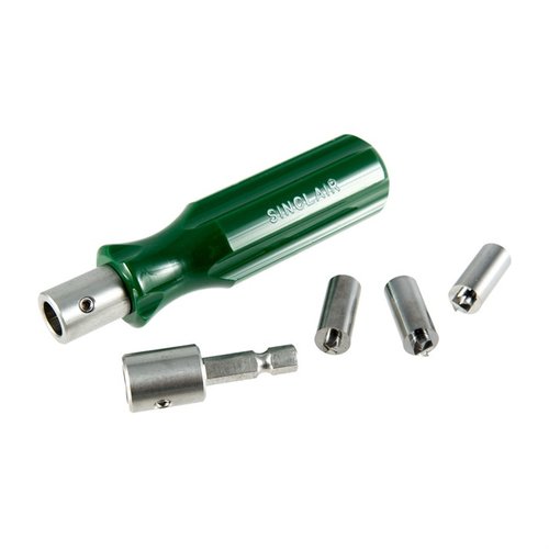 Il kit Premium Primer Pocket Uniformer di Sinclair include tutto il necessario per uniformare i fondi dei bossoli, garantendo precisione e durata grazie al Carbide.