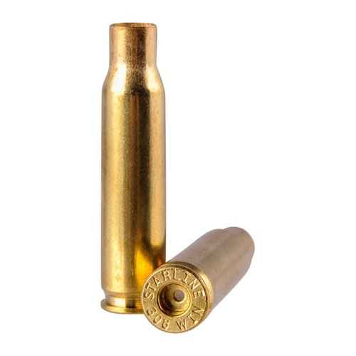 .308 Winchester brass Starline offre qualità superiore e prestazioni costanti, ideale per ricariche multiple, disponibile in sacchetti da 100 o 500.