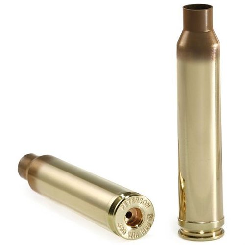 .300 Winchester Magnum Brass di Peterson è di alta qualità, annealed e pulito, confezionato in una scatola per una protezione ottimale e una conservazione sicura.