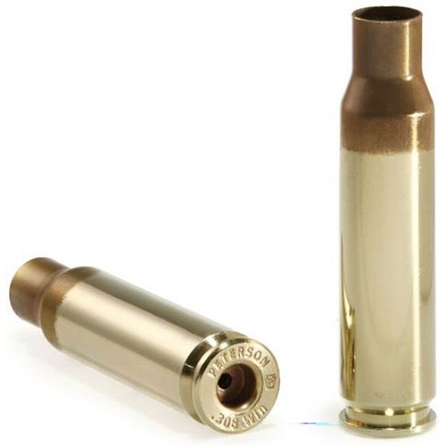 .308 Winchester Brass di Peterson offre precisione e coerenza superiori, disponibile con pocket per large o small rifle primer, perfetta per prestazioni elevate.
