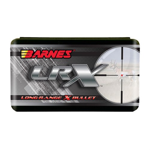 I proiettili Long-Range X di Barnes, 100% rame, offrono prestazioni balistiche superiori con espansione rapida e danni interni estesi per un uccisione rapida e pulita.