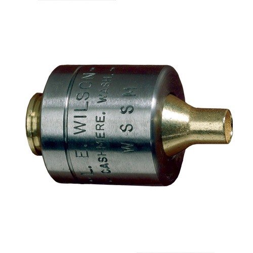 Il RIFLE CASE HOLDER L.E. Wilson garantisce precisione e uniformità nel trimming delle cartucce, supportando il corpo come una camera di un'arma.