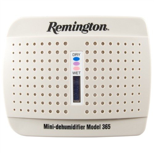 Il MINI DEHUMIDIFIYER MODEL 365 di REMINGTON è compatto e rinnovabile, ideale per proteggere armi e oggetti di valore da ruggine e umidità.