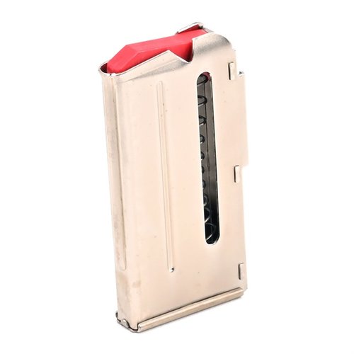 Il caricatore SAVAGE ARMS 93 da 10 colpi in acciaio inossidabile è compatibile con le serie 93, 502 e 503 per .17 HMR e .22 WMR, garantendo durata e affidabilità.