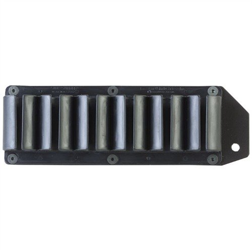 Porta cartucce SIDE SADDLE per Mossberg 500, leggero e resistente, si monta facilmente senza modifiche e offre un accesso rapido a 6 colpi extra.