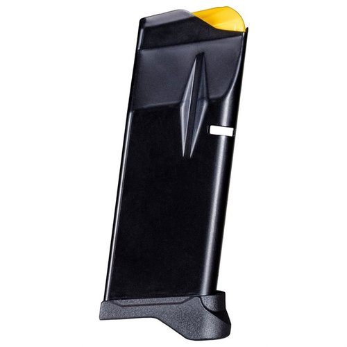 Il caricatore GX4 9MM Luger da 11 colpi con pinky rest offre una capacità ottimale e una presa migliorata per un'esperienza di sparo confortevole e sicura.