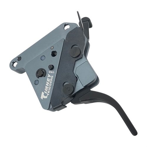 Il grilletto Timney Hit per Remington 700 offre regolazione da 8 oz a 2 lb, costruzione in metallo solido e opzioni di finitura nera o nichel.