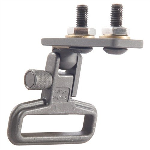 L'adattatore in acciaio per bipiede SLING SWIVEL M14/M1A consente un rapido passaggio da sling a bipiede montato su stud, aumentando la versatilità del tuo fucile.