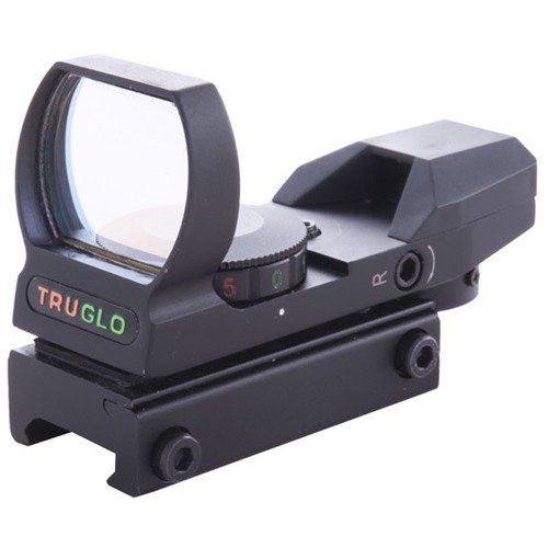 Il mirino OPEN RED DOT SIGHT TRUGLO offre un campo visivo ampio, resistenza agli urti, design tubeless e quattro impostazioni reticolari con illuminazione dual-color.