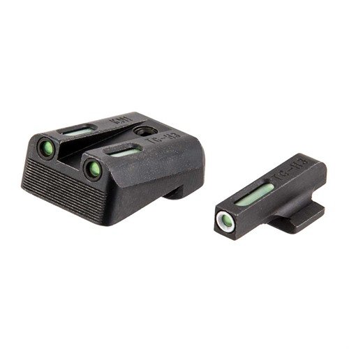 Il set di mirini TFX per Kimber 1911 offre visibilità senza pari grazie alla combinazione di Tritium svizzero e fibra ottica, con protezione contro oli e solventi.
