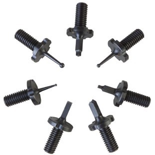 Set di sette mirini frontali A2 in acciaio, permette di scegliere la giusta configurazione per una precisione ottimale nella caccia e nel tiro al bersaglio.