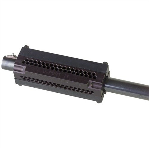 Il BARREL PORTING JIG #1 di U-PORT IT consente di forare facilmente porti riduttori di rinculo in qualsiasi fucile, con adattamento universale e diverse dimensioni di porti.