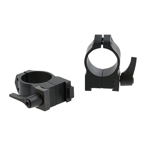 Anelli per ottiche CZ Quick Detach, senza perdita di zero, sistema a leva indicizzabile e pin di rinculo specifico per un montaggio sicuro e preciso.