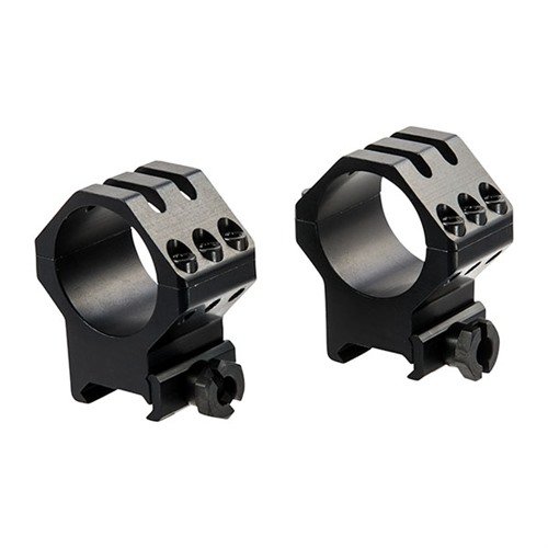 Gli anelli SIX-HOLE SKELETON WEAVER garantiscono un montaggio ultra-sicuro per ottiche di grandi dimensioni su fucili a lungo raggio, anche in condizioni di rinculo elevato.