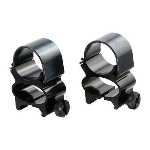 Anelli di montaggio SEE-THRU in Satin Blue, progettati per basi Weaver, offrono un design extra largo per l'uso immediato di mirini o ottiche, perfetti per ottiche di grande diametro.
