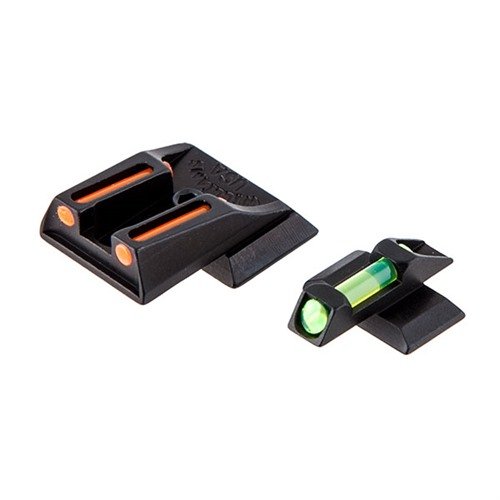 Le S&W Fire Sight Fiber Optic Sight Sets offrono una visibilità eccezionale grazie alla raccolta di luce ambientale, con un design a 3 punti e inserti colorati.
