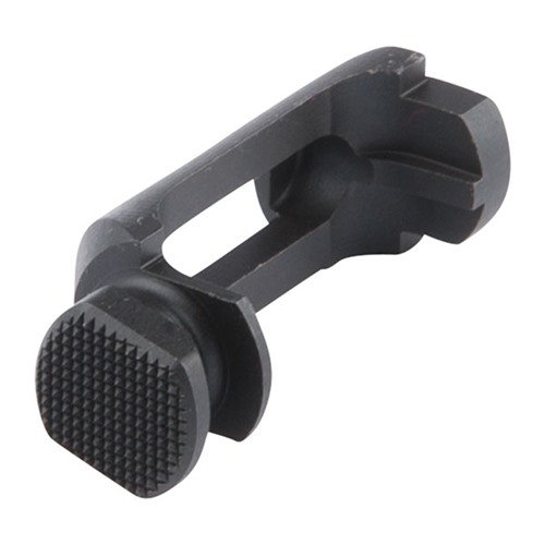 Il rilascio oversize per caricatori Beretta® 92/96 consente di azionare facilmente il pulsante sotto stress, senza modificare la presa, realizzato in acciaio 4140.