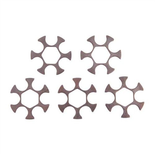 .45 CALIBER MOON CLIPS WILSON COMBAT velocizzano il caricamento e lo scaricamento delle revolver S&W 25-2, 625 e Colt/S&W 1917, mantenendo insieme le cartucce.