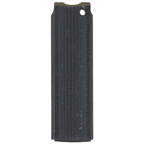 L'alloggiamento del percussore 1911 in acciaio blu, con checkering profondo, offre una presa sicura e stabile per il tuo 1911 Auto, compatibile con frame Govt. e Commander.