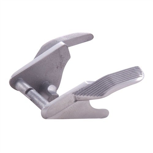 Il 1911 HIGH-RIDE AMBIDEXTROUS THUMB SAFETY offre maggiore comfort e controllo grazie ai pad più larghi e lunghi, perfetto per tiratori destrorsi e mancini.