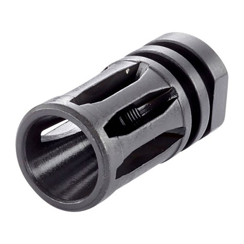 Il Wilson Combat GI A2 Birdcage Flash Hider offre specifiche Mil-Spec, finitura in fosfato nero e si adatta a canne filettate AR standard 1/2 in. x 28 TPI.