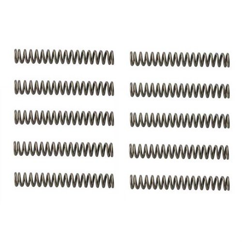 Le molle di rebound a potenza ridotta S&W di Wolff offrono cinque pesi per una regolazione precisa dei tiri su tutte le revolver S&W, migliorando il lavoro sul grilletto.