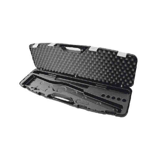 Scopri la VALIGIA PER FUCILE SEMIAUTOMATICO MEGALINE: resistente, con copertura nera, dimensioni 97x25x10 cm, 2 clips e 2 combinazioni per la massima sicurezza.