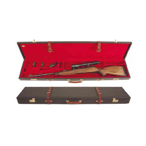 Scopri la VALIGIA IN PELLE PER CARABINA MEGALINE, ideale per armi con canna fino a 118 cm, offre protezione, eleganza e praticità per i tuoi spostamenti.