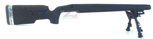 La Calciatura ZETACALCI per Marlin XS7 308win mod. Tactical 01 è regolabile, offre stabilità e comfort, con un design nero opaco elegante e funzionale.