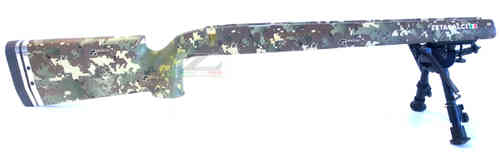 La Calciatura per CZ 455 mod. Precision 01 di ZETACALCI offre regolabilità, comfort e un design Digital Camo1 Opaco per una migliore camuffamento e prestazioni.