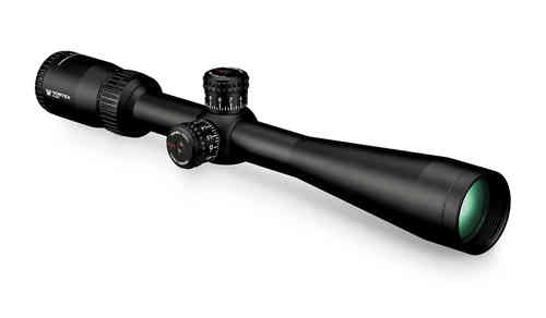 Il DIAMONDBACK TACTICAL 4-12x40 VMR-1 di VORTEX offre un'ottica chiara e precisa, ideale per tiri a lunga distanza con reticolo VMR-1 per una rapida acquisizione del bersaglio.