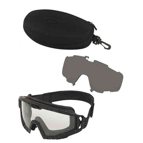 Le SI Ballistic Goggle 2.0 di OAKLEY offrono protezione eccezionale con lenti antiappannamento e un design ergonomico per un comfort duraturo durante l'uso.