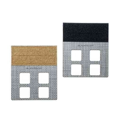 Il FORK Panel - Vertical di BLACKFOLIUM offre un'installazione facile delle tasche grazie al Velcro®, senza necessità di MOLLE/MALICE, per un utilizzo pratico e veloce.