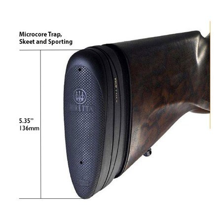 Il CALCIOLO MICROCORE(r) TIRO di BERETTA per Competition Trap Cal 12, spessore 28mm, offre comfort, riduzione del rinculo e prestazioni elevate per i tiratori.