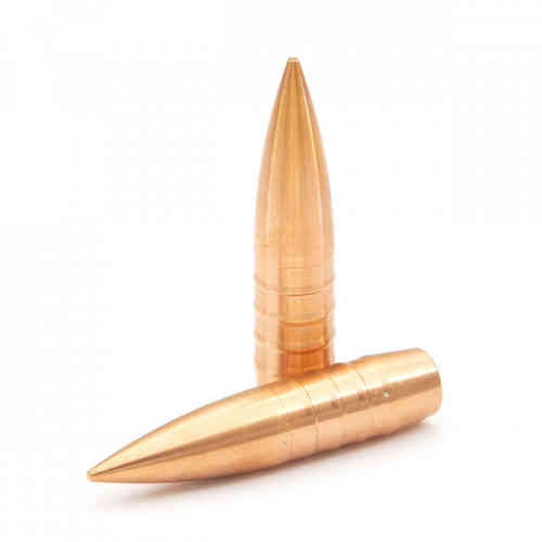 Le OGIVE GREEN LONG RANGE Cal. 6,5 (.264) PESO: 128 gr. di MRR BULLETS offrono precisione eccezionale e prestazioni superiori per tiri a lunga distanza.