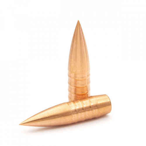 Scopri l'OGIVE GREEN SPORT Cal.30 di MRR BULLETS, un proiettile da 152 gr ideale per prestazioni elevate e precisione nel tiro sportivo.