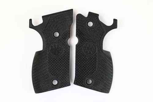 Le guancette avvolgenti 92X PERFORMANCE G10 nero di BERETTA offrono un'ergonomia superiore e una presa salda, migliorando il controllo e la stabilità durante il tiro.
