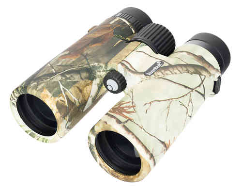Il Binocolo con reticolo Levenhuk Camo Maple 10x42 offre un'ottima visibilità e precisione grazie al reticolo integrato, ideale per gli appassionati di caccia.